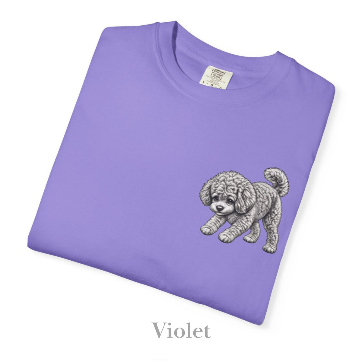 Toy Poodle, Illustrated Unisex T-Shirt | Exceptional Comfort