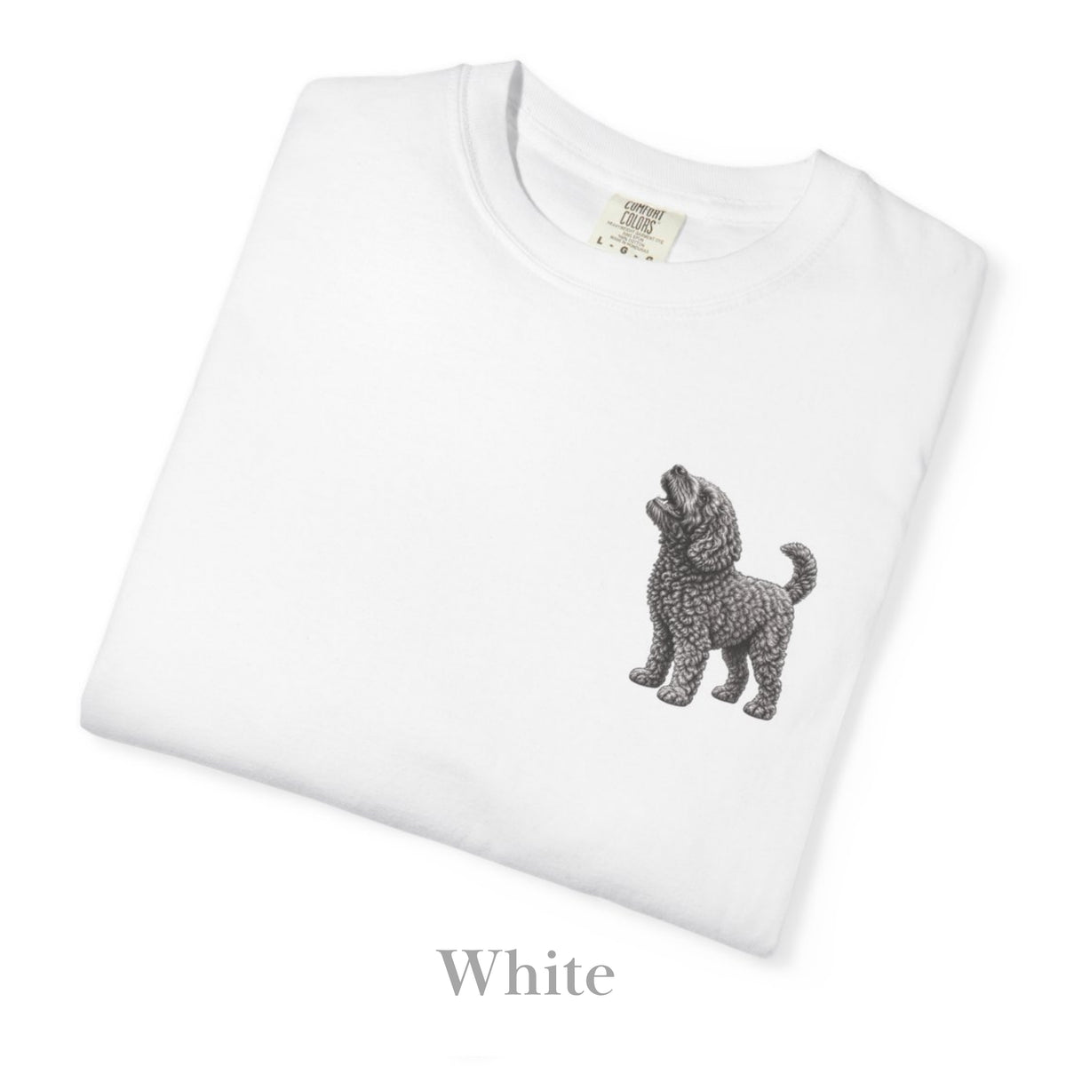 Barbet Dog, Illustrated Unisex T-Shirt | Exceptional Comfort