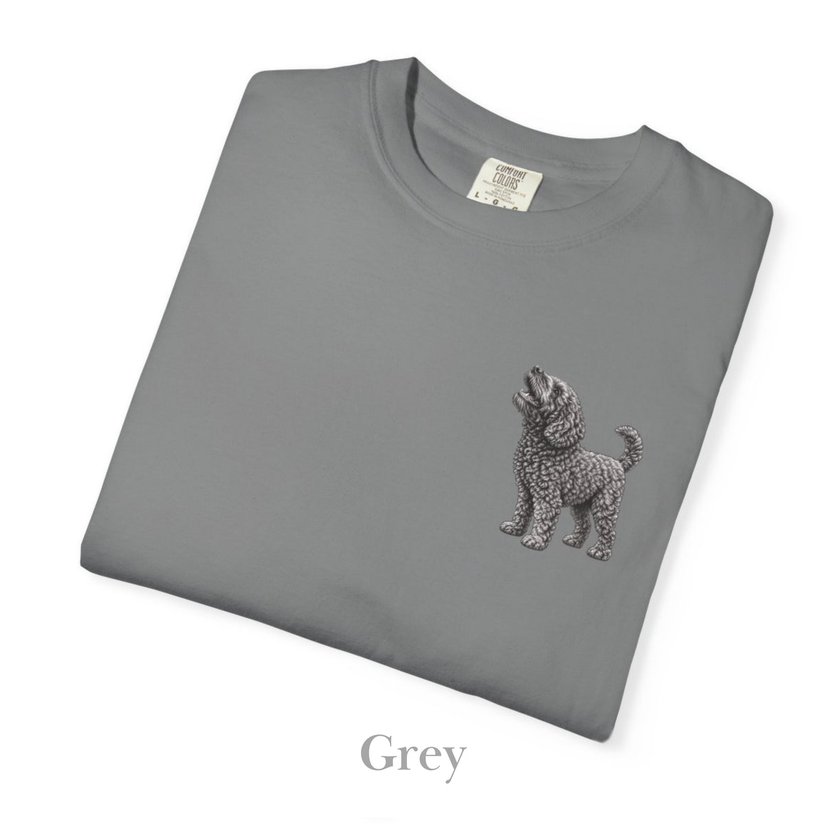 Barbet Dog, Illustrated Unisex T-Shirt | Exceptional Comfort