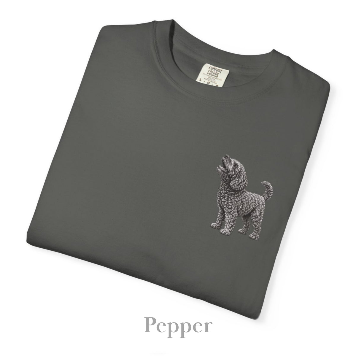 Barbet Dog, Illustrated Unisex T-Shirt | Exceptional Comfort