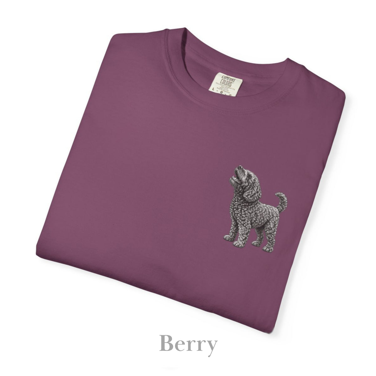 Barbet Dog, Illustrated Unisex T-Shirt | Exceptional Comfort