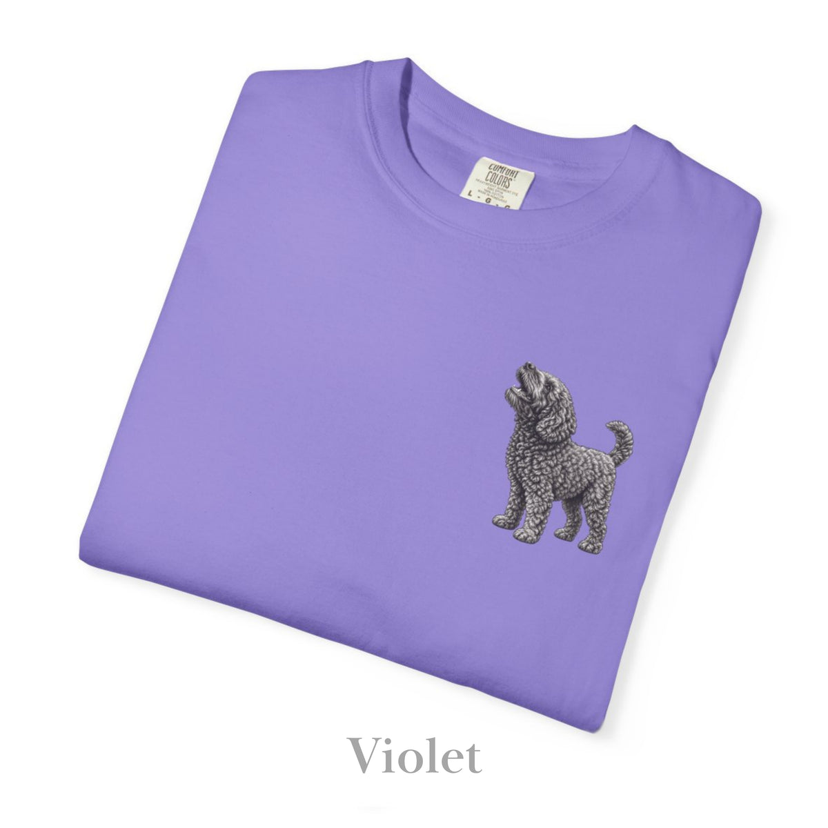 Barbet Dog, Illustrated Unisex T-Shirt | Exceptional Comfort