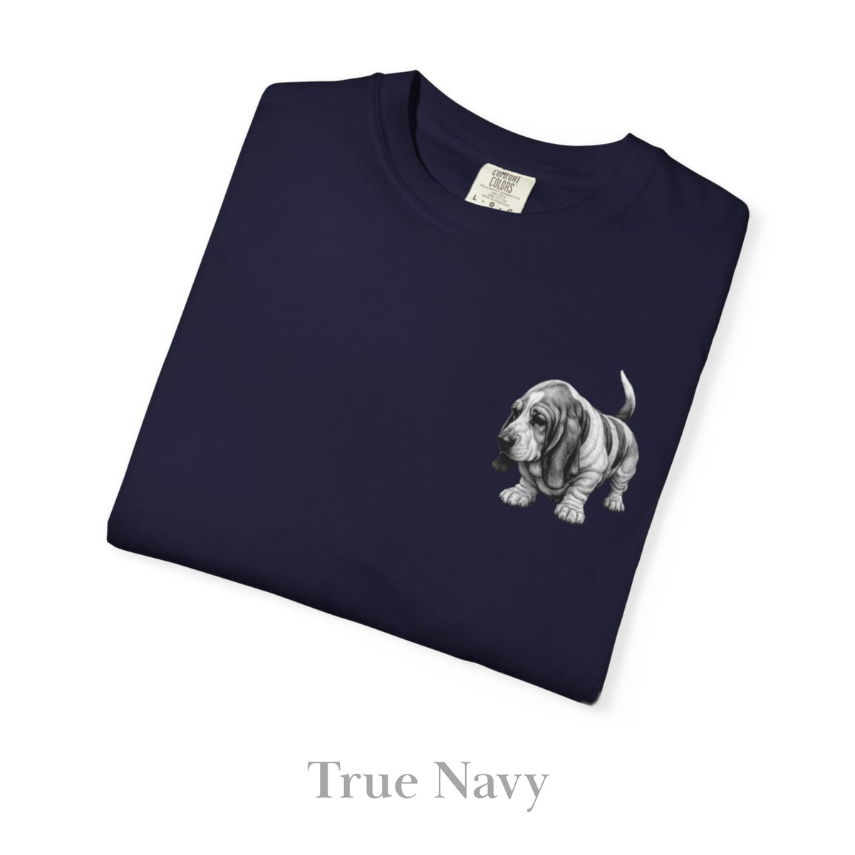 Basset Hound, Illustrated Unisex T-Shirt | Exceptional Comfort