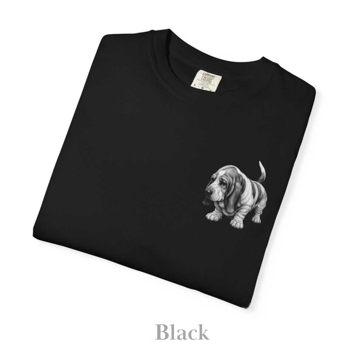 Basset Hound, Illustrated Unisex T-Shirt | Exceptional Comfort