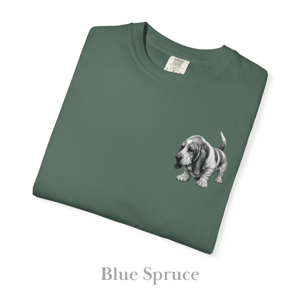 Basset Hound, Illustrated Unisex T-Shirt | Exceptional Comfort
