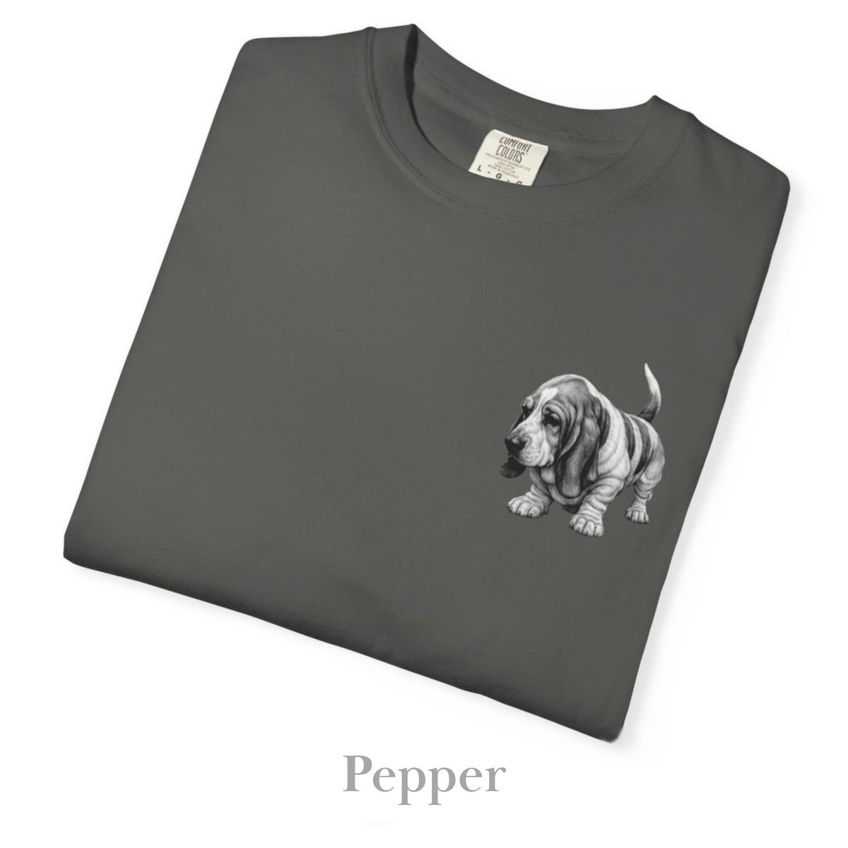 Basset Hound, Illustrated Unisex T-Shirt | Exceptional Comfort