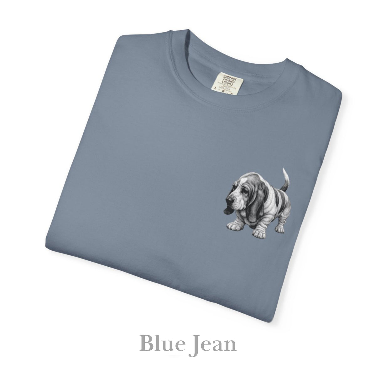 Basset Hound, Illustrated Unisex T-Shirt | Exceptional Comfort