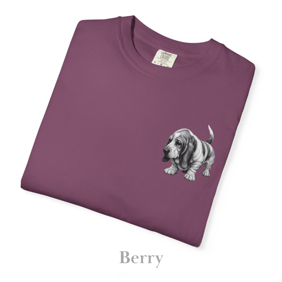 Basset Hound, Illustrated Unisex T-Shirt | Exceptional Comfort