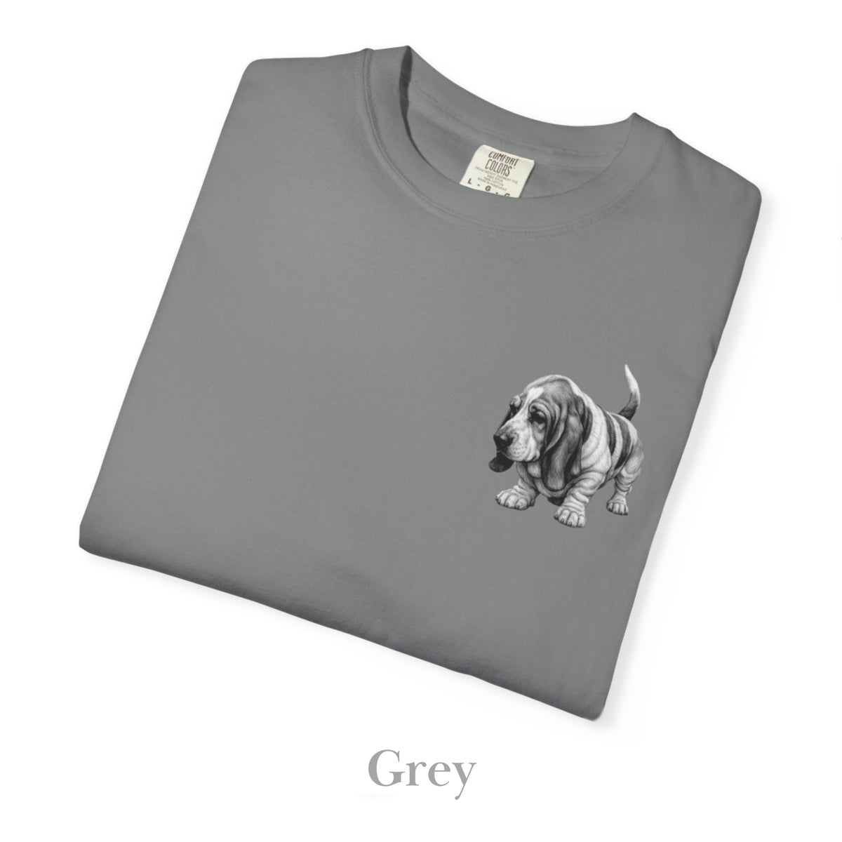 Basset Hound, Illustrated Unisex T-Shirt | Exceptional Comfort