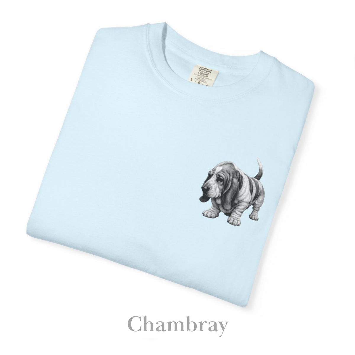 Basset Hound, Illustrated Unisex T-Shirt | Exceptional Comfort