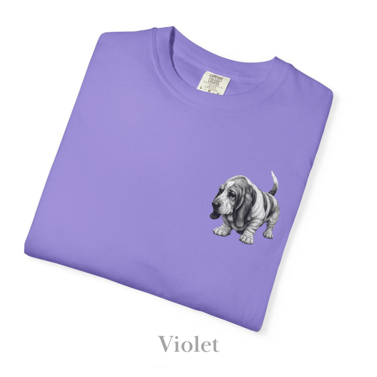 Basset Hound, Illustrated Unisex T-Shirt | Exceptional Comfort