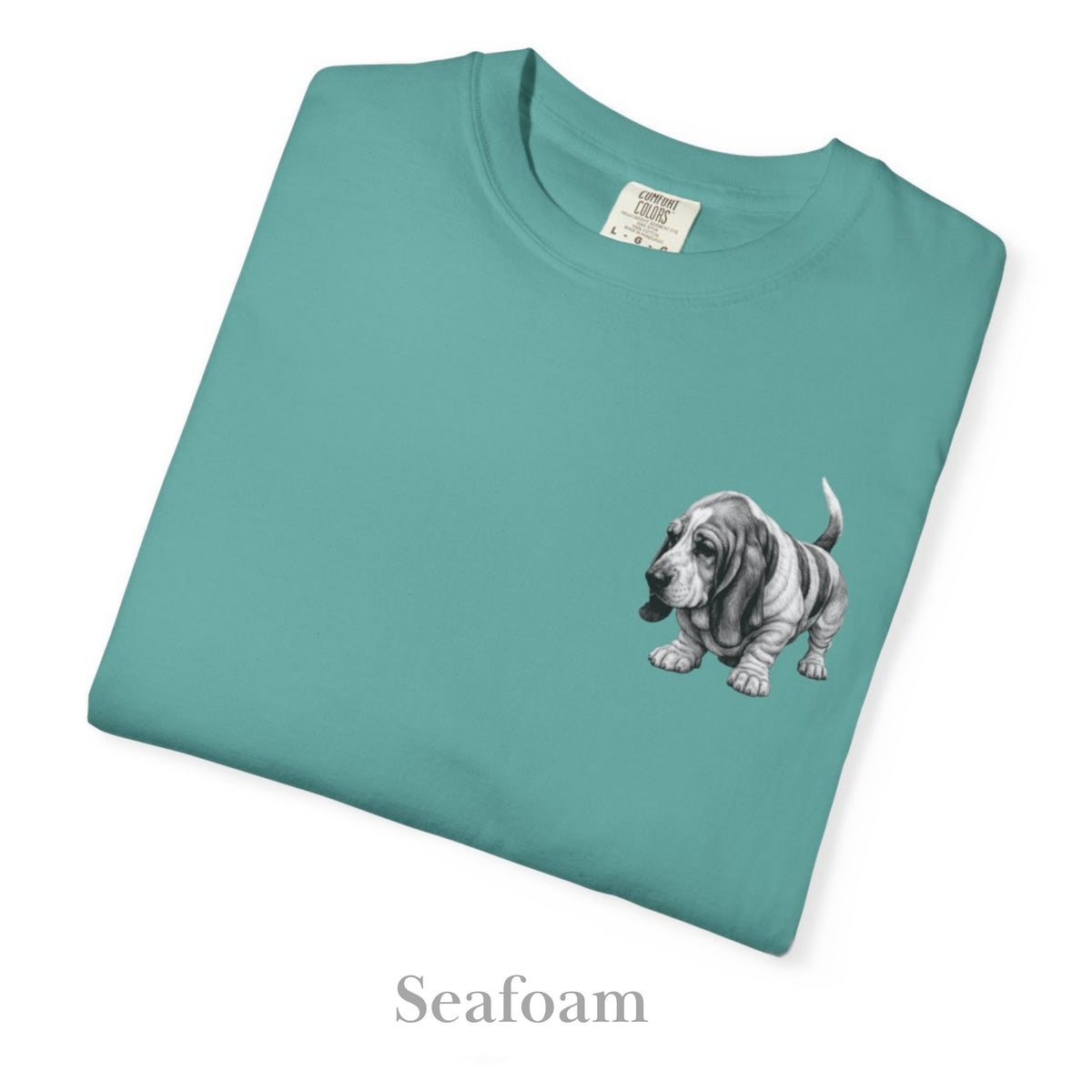 Basset Hound, Illustrated Unisex T-Shirt | Exceptional Comfort