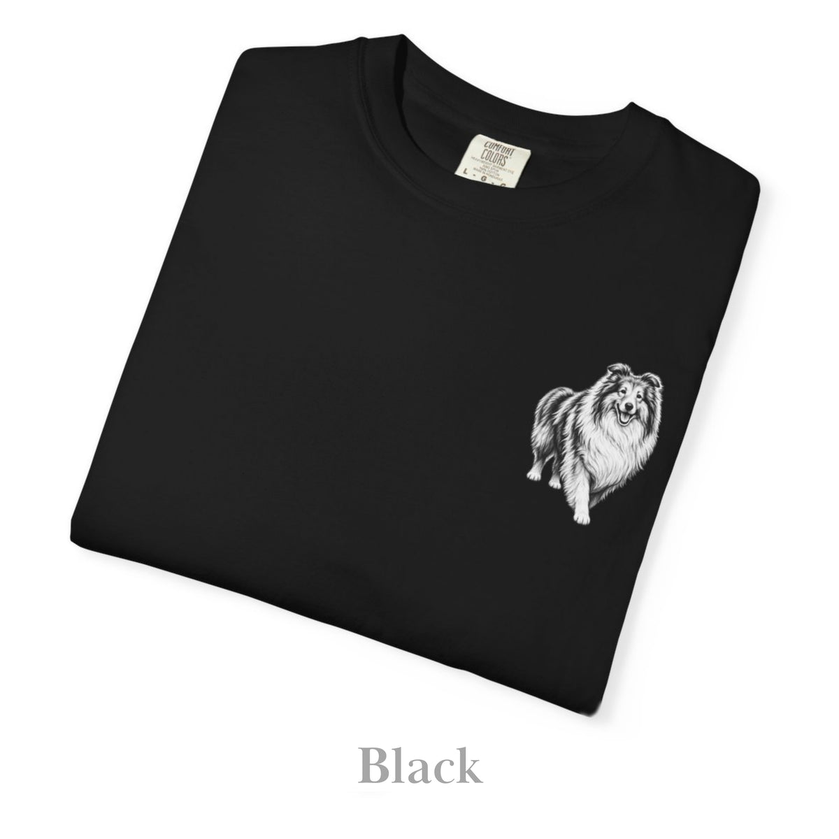 Collie, Illustrated Unisex T-Shirt | Exceptional Comfort
