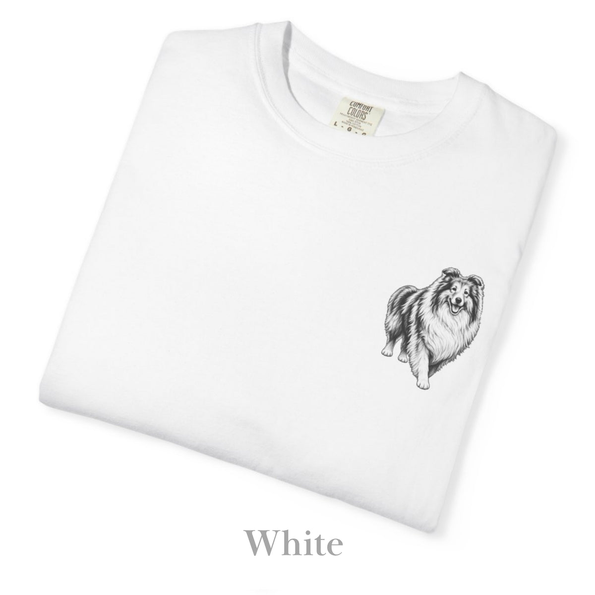 Collie, Illustrated Unisex T-Shirt | Exceptional Comfort