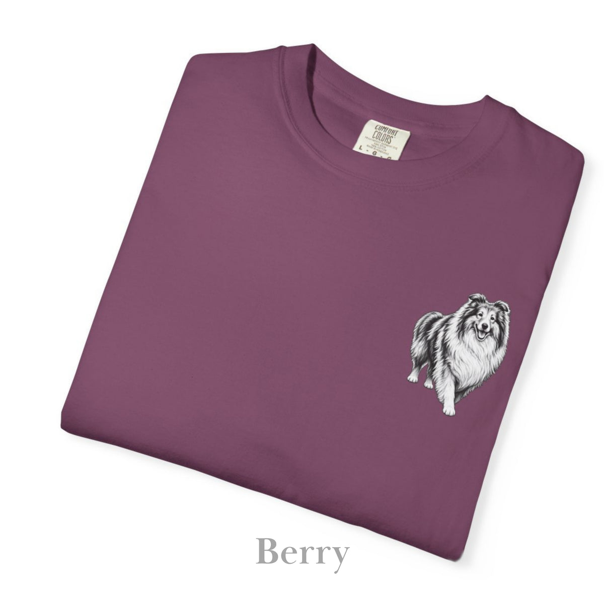 Collie, Illustrated Unisex T-Shirt | Exceptional Comfort