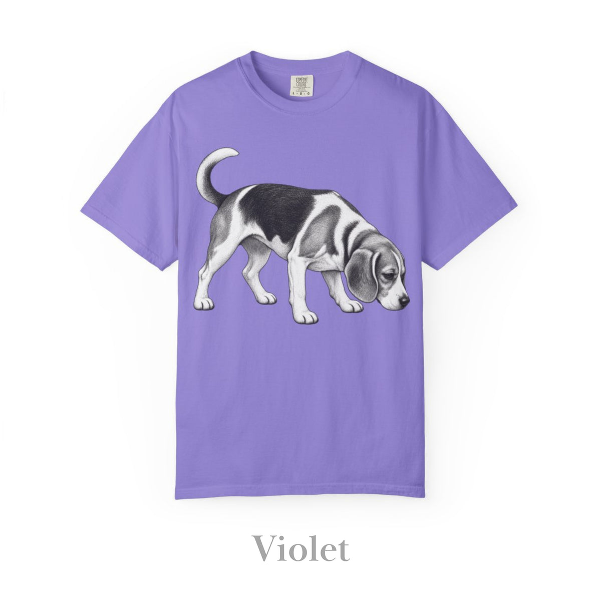 Beagle, Illustrated Unisex T-Shirt | Exceptional Comfort