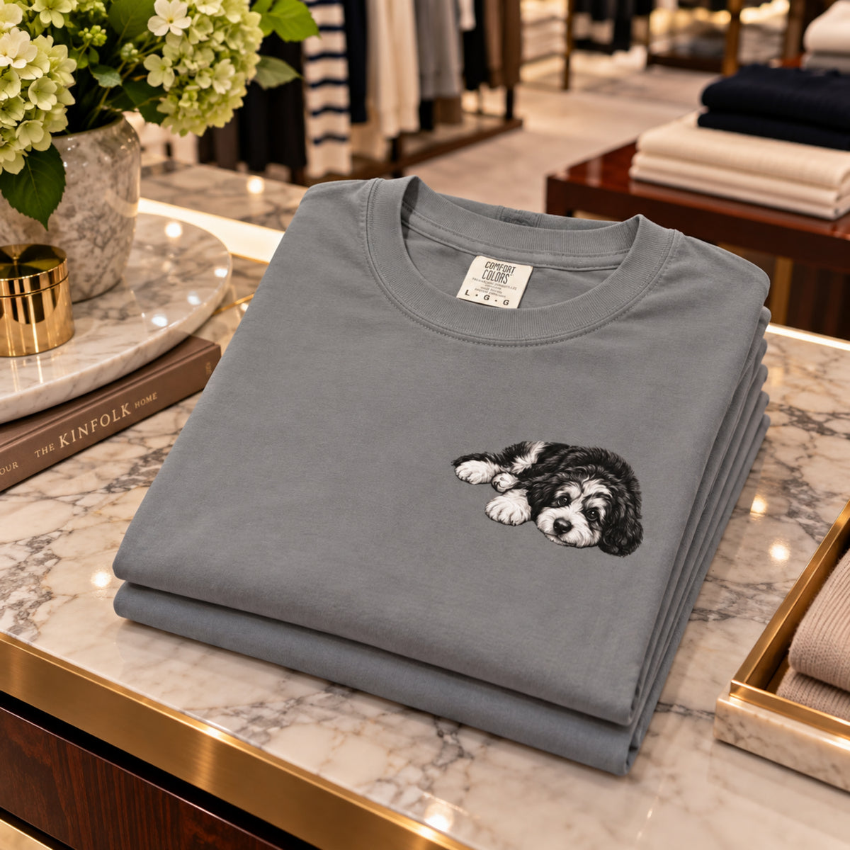 Bernedoodle, Illustrated Unisex T-Shirt | Exceptional Comfort