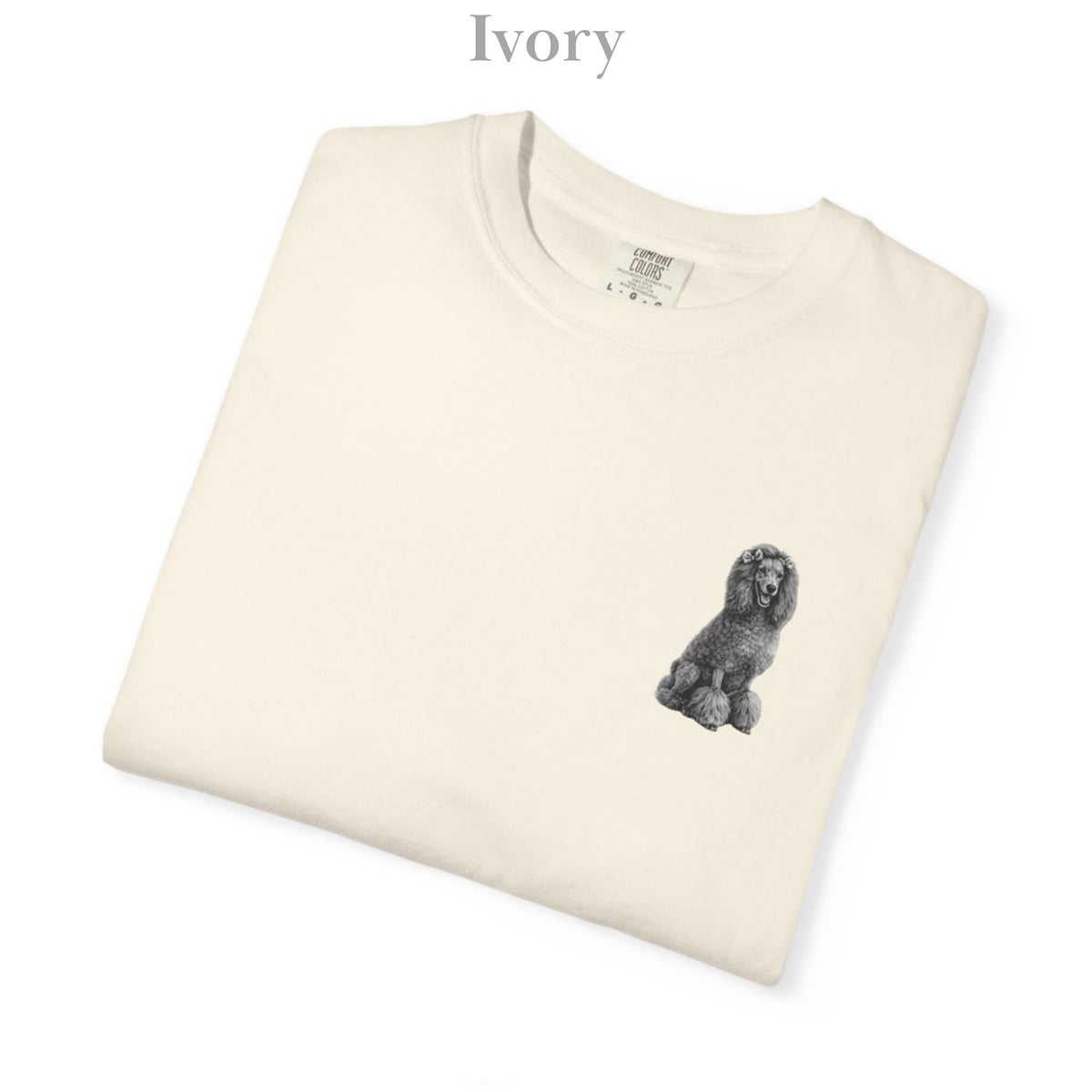 Poodle, Illustrated Unisex T-Shirt | Exceptional Comfort