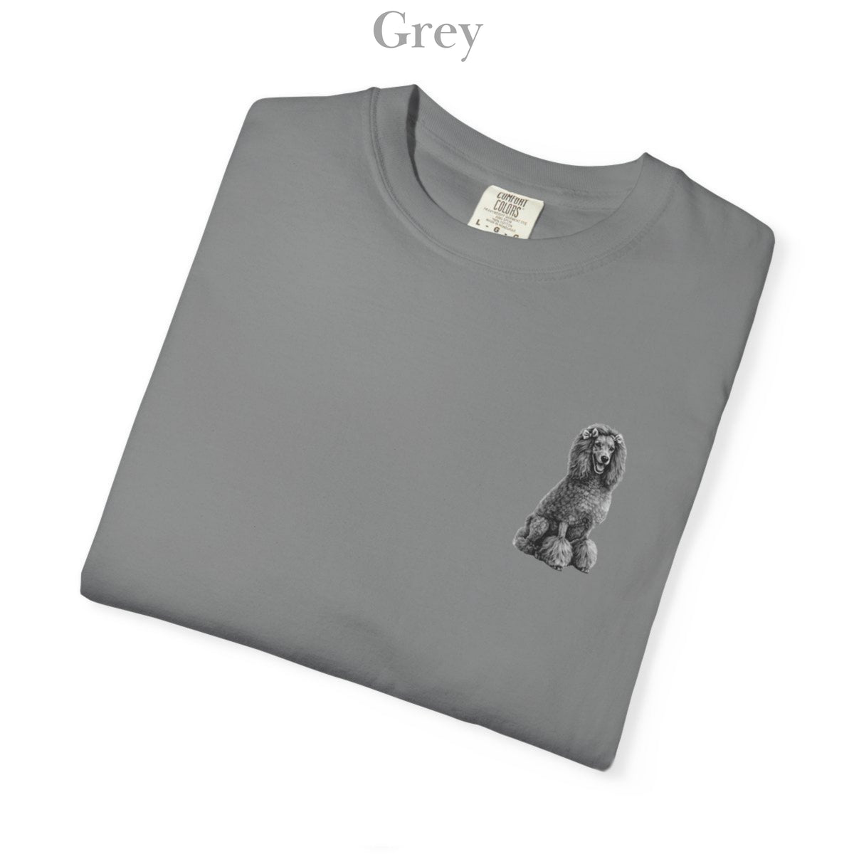 Poodle, Illustrated Unisex T-Shirt | Exceptional Comfort