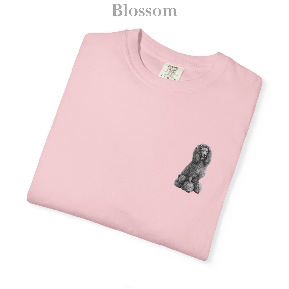 Poodle, Illustrated Unisex T-Shirt | Exceptional Comfort