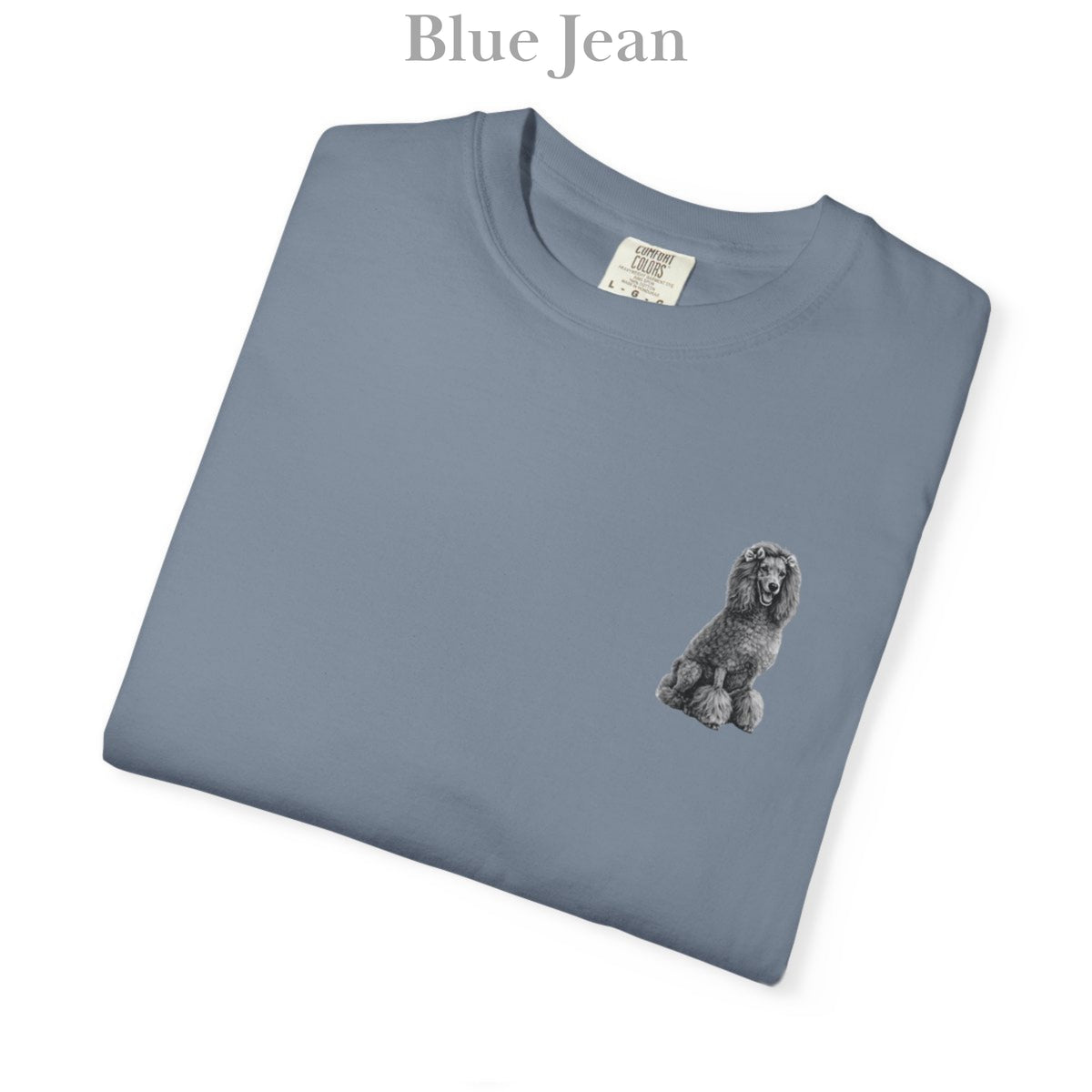 Poodle, Illustrated Unisex T-Shirt | Exceptional Comfort