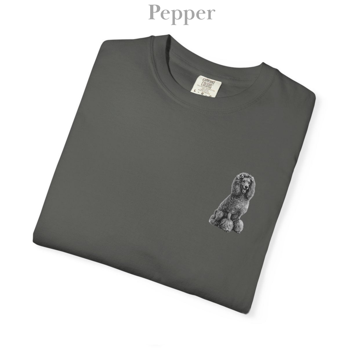 Poodle, Illustrated Unisex T-Shirt | Exceptional Comfort