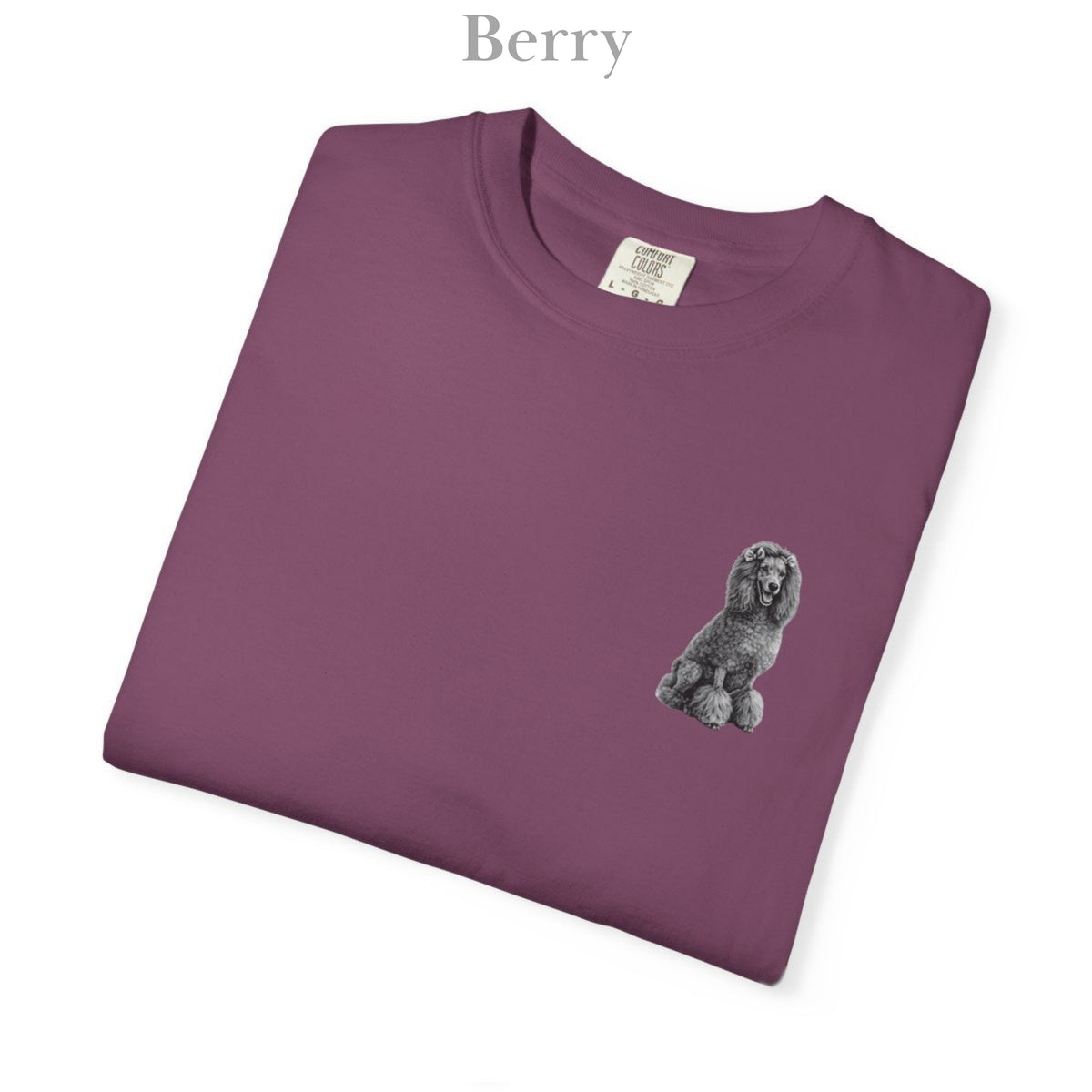 Poodle, Illustrated Unisex T-Shirt | Exceptional Comfort