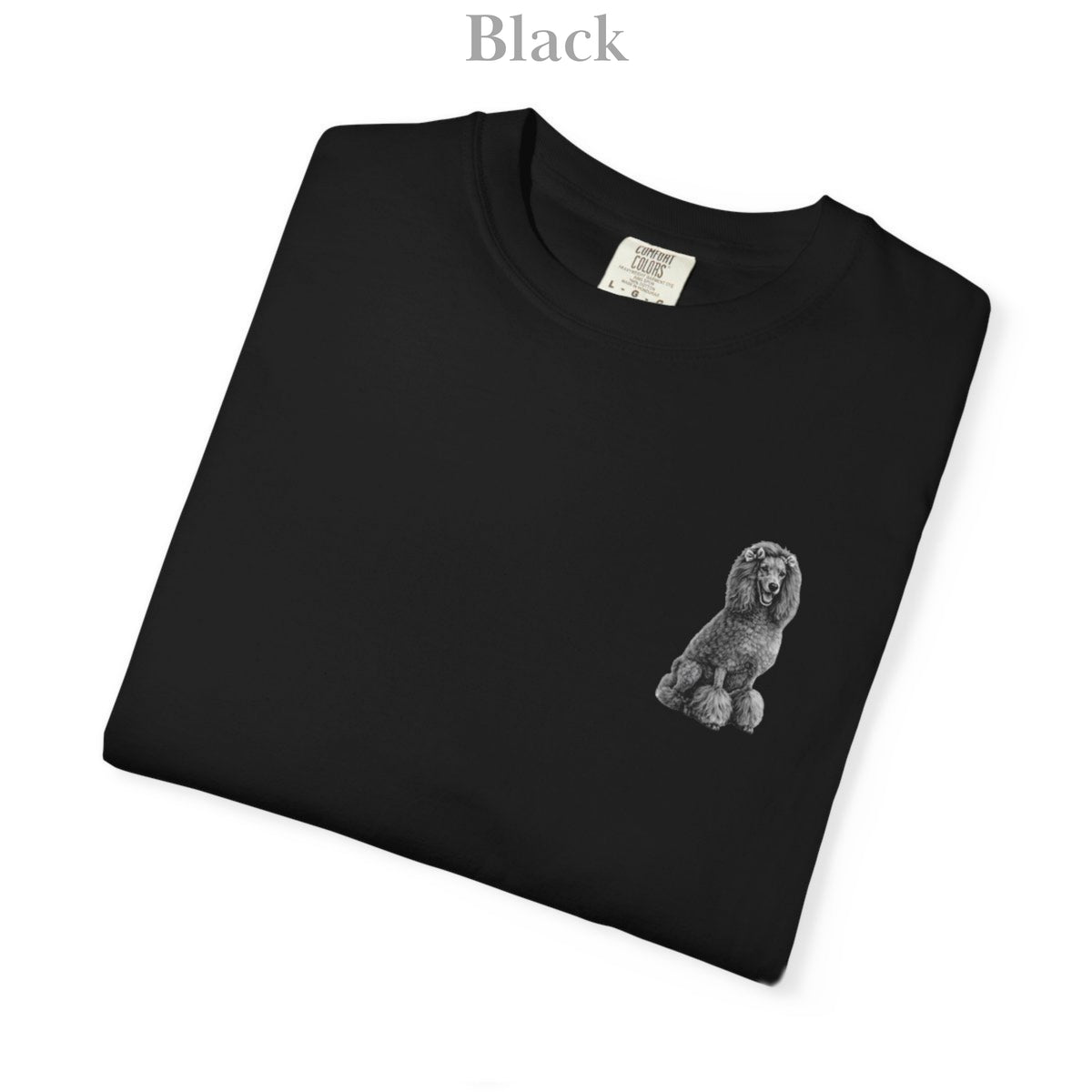 Poodle, Illustrated Unisex T-Shirt | Exceptional Comfort
