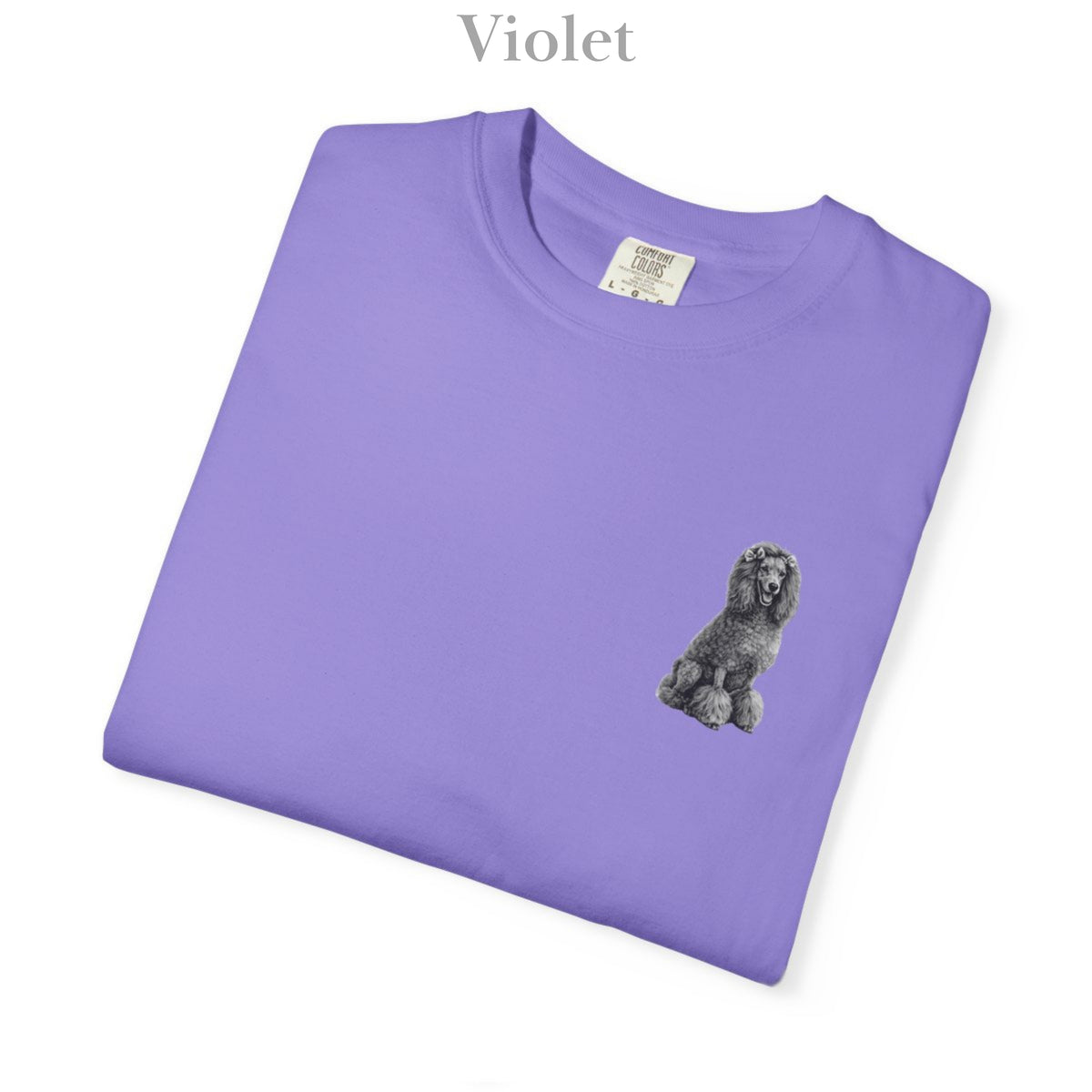 Poodle, Illustrated Unisex T-Shirt | Exceptional Comfort
