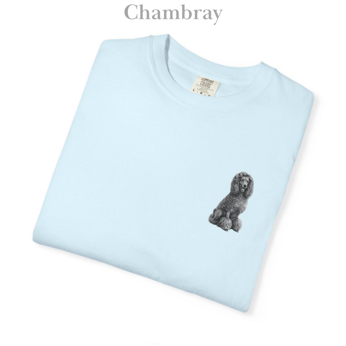 Poodle, Illustrated Unisex T-Shirt | Exceptional Comfort