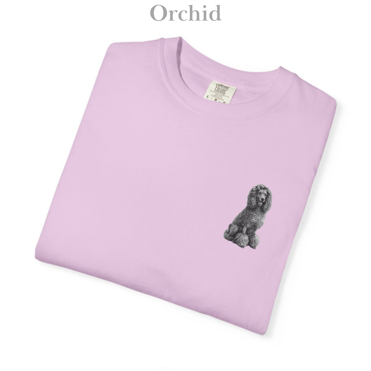Poodle, Illustrated Unisex T-Shirt | Exceptional Comfort