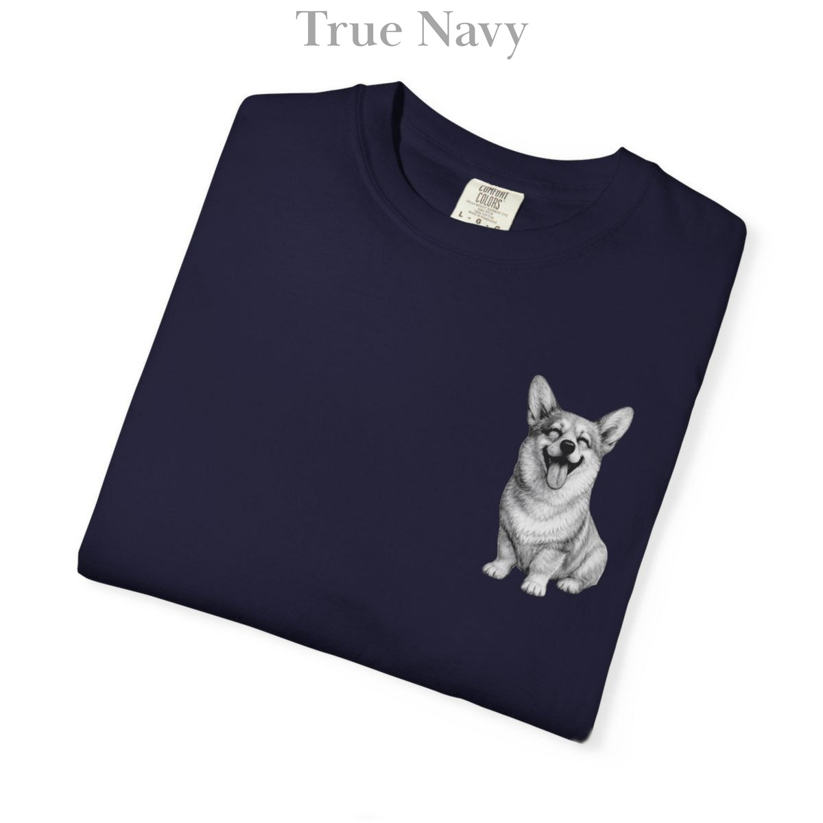 Happy Corgi, Illustrated Unisex T-Shirt | Exceptional Comfort