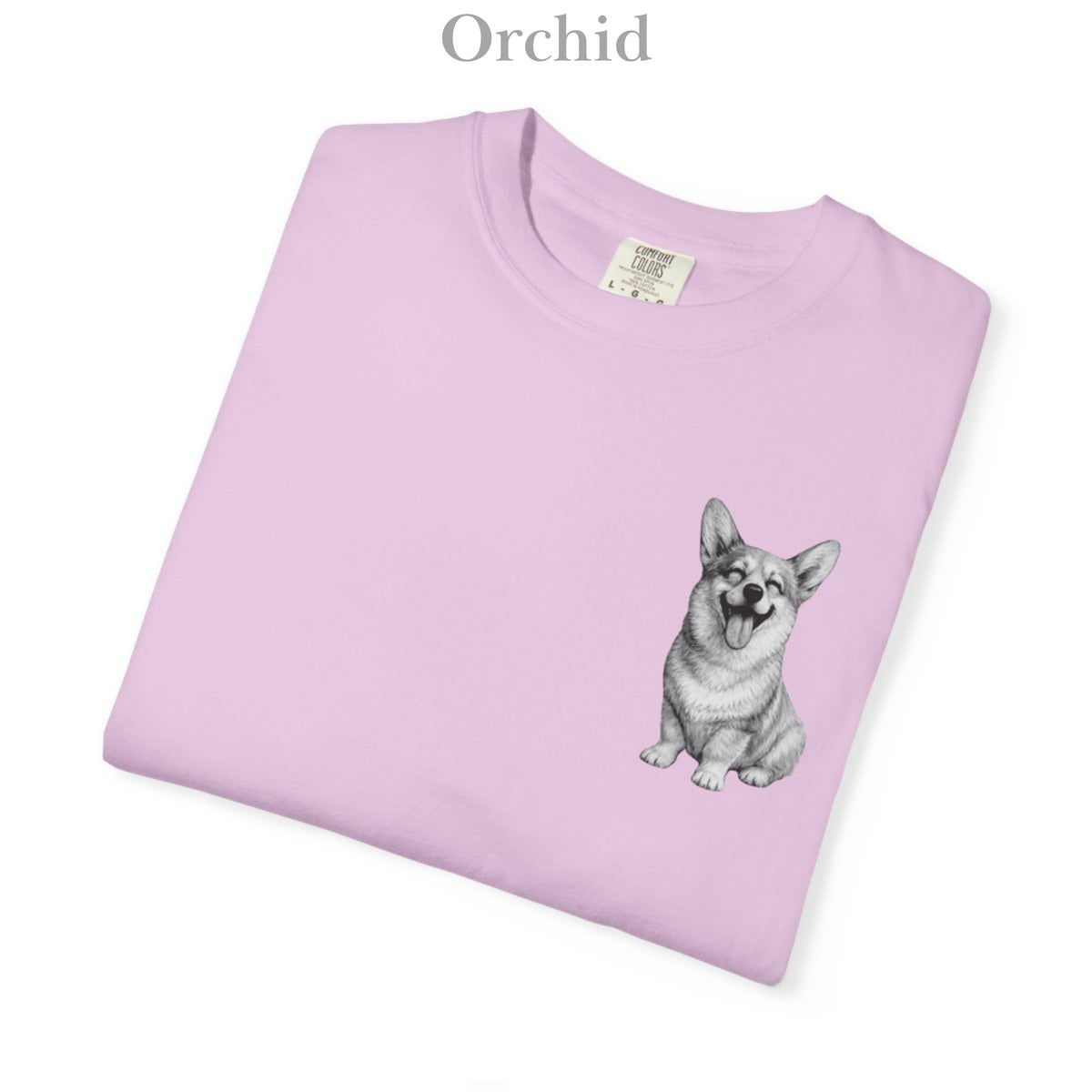 Happy Corgi, Illustrated Unisex T-Shirt | Exceptional Comfort