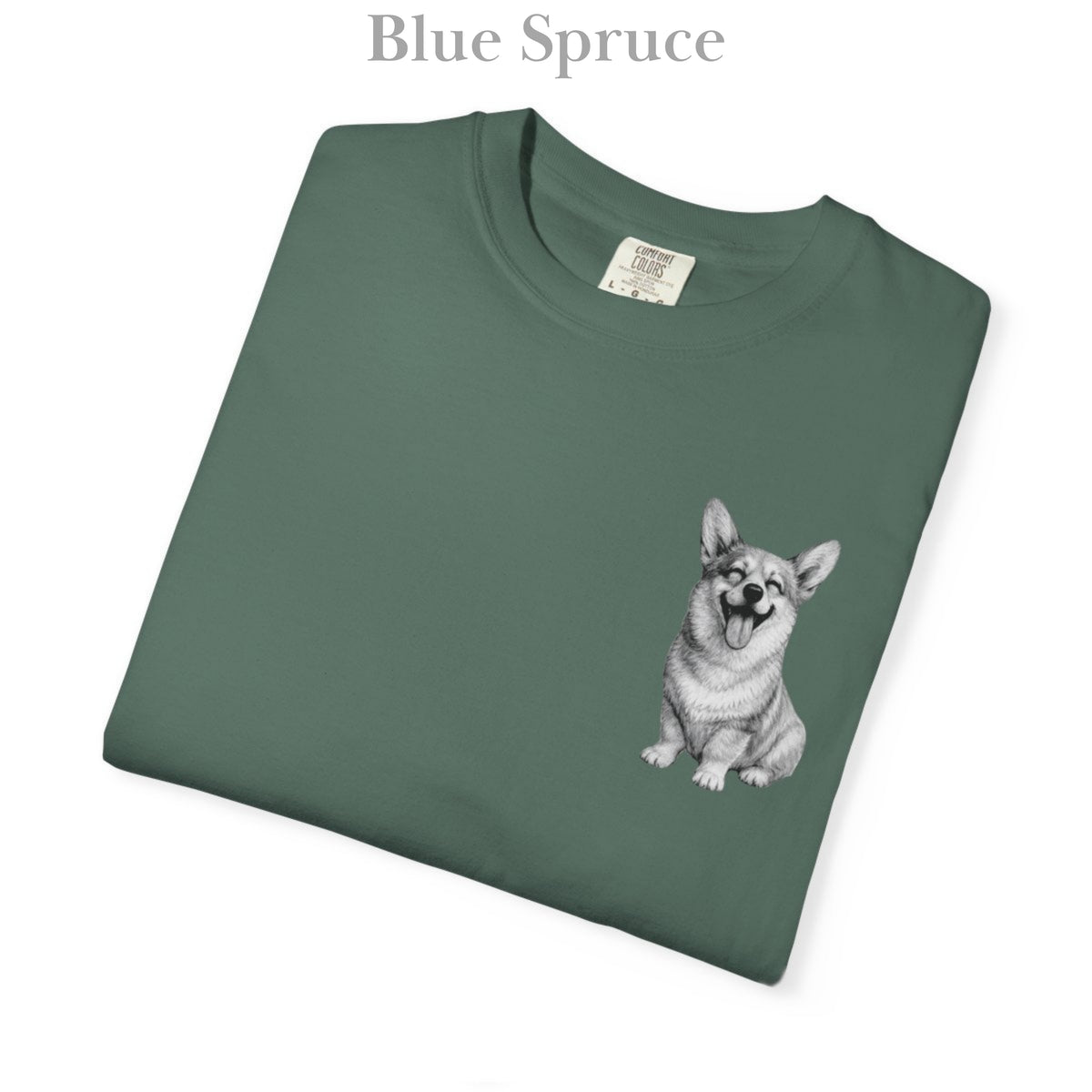 Happy Corgi, Illustrated Unisex T-Shirt | Exceptional Comfort