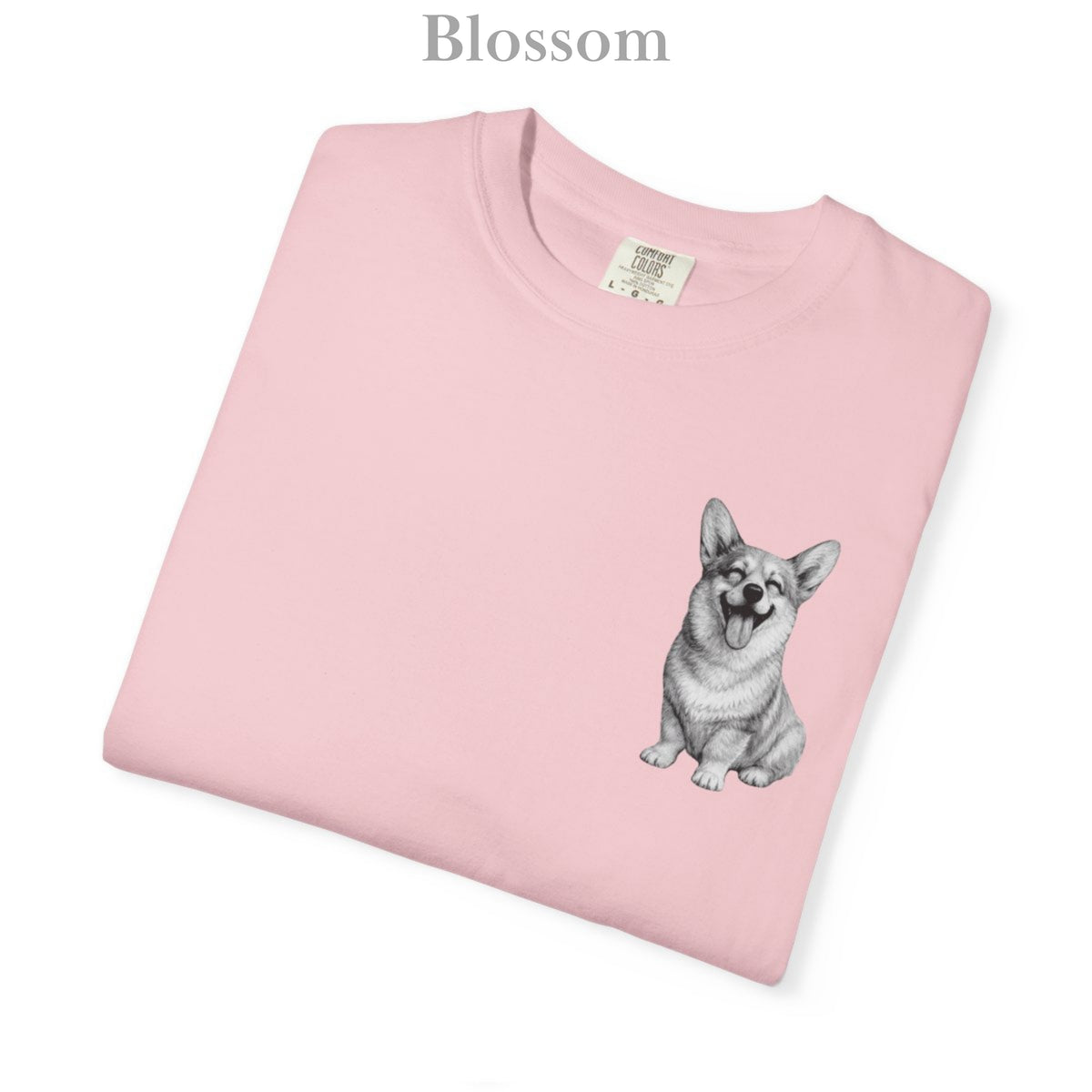 Happy Corgi, Illustrated Unisex T-Shirt | Exceptional Comfort