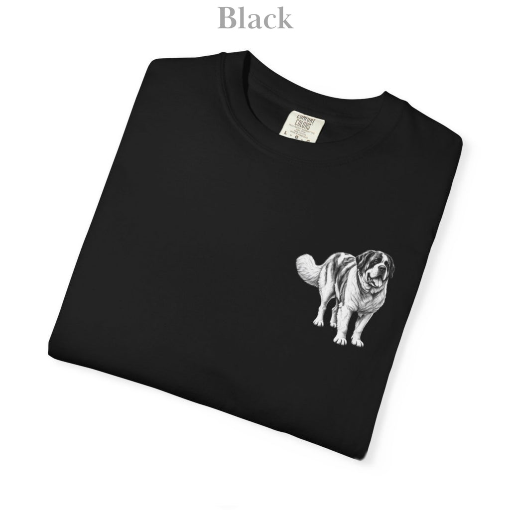 Saint Bernard, Illustrated Unisex T-Shirt | Exceptional Comfort