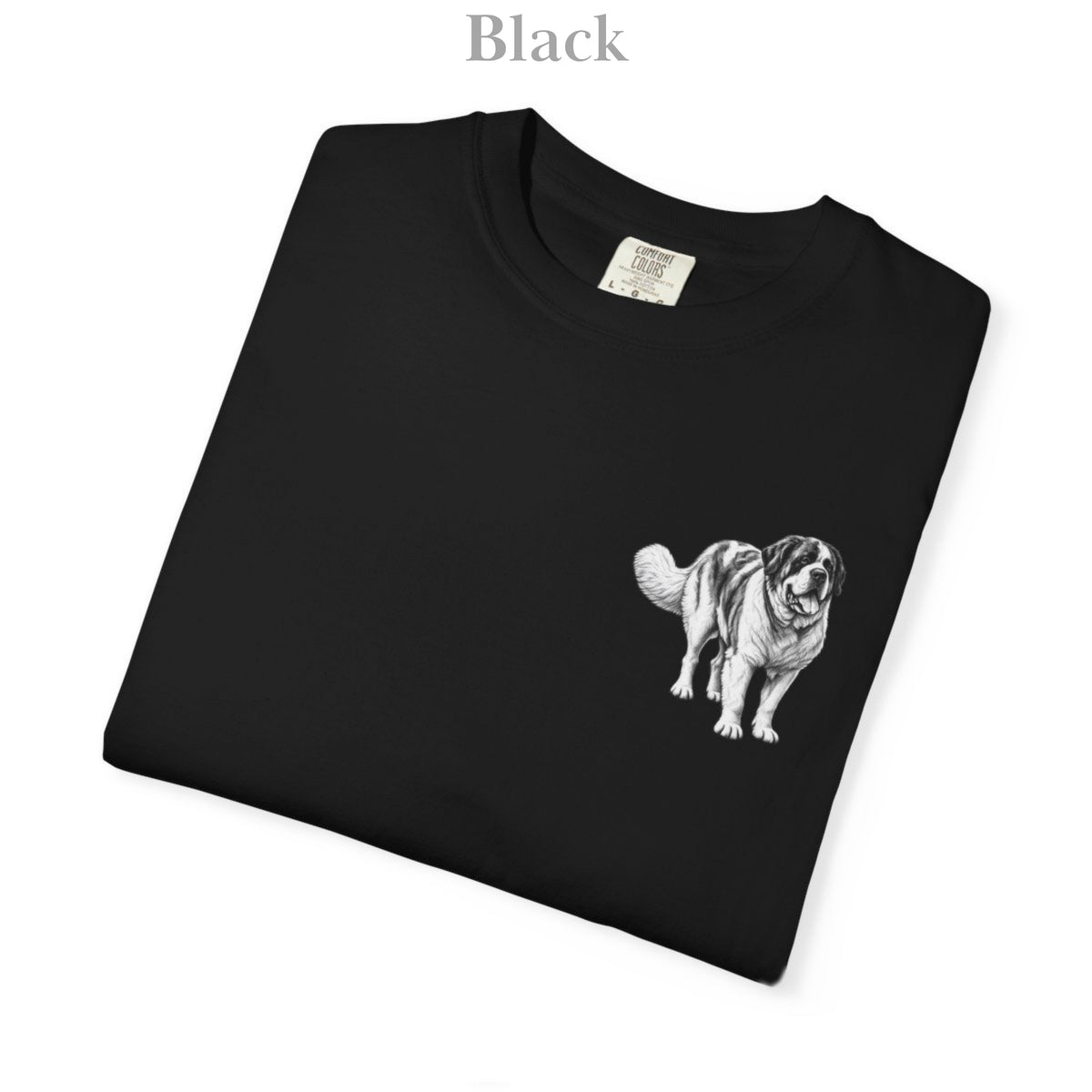 Saint Bernard, Illustrated Unisex T-Shirt | Exceptional Comfort