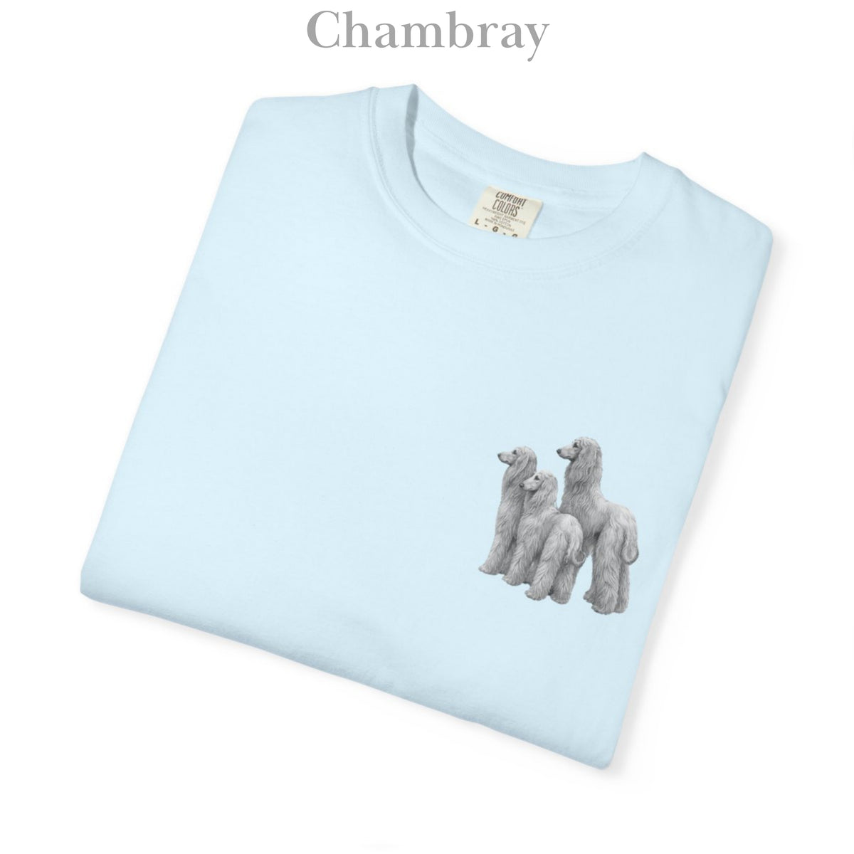 Afghan Hound, Illustrated Unisex T-Shirt | Exceptional Comfort with Small Graphic