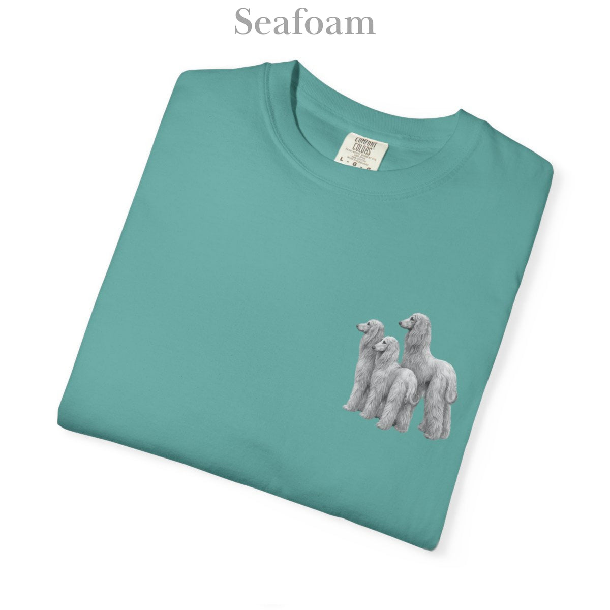Afghan Hound, Illustrated Unisex T-Shirt | Exceptional Comfort with Small Graphic