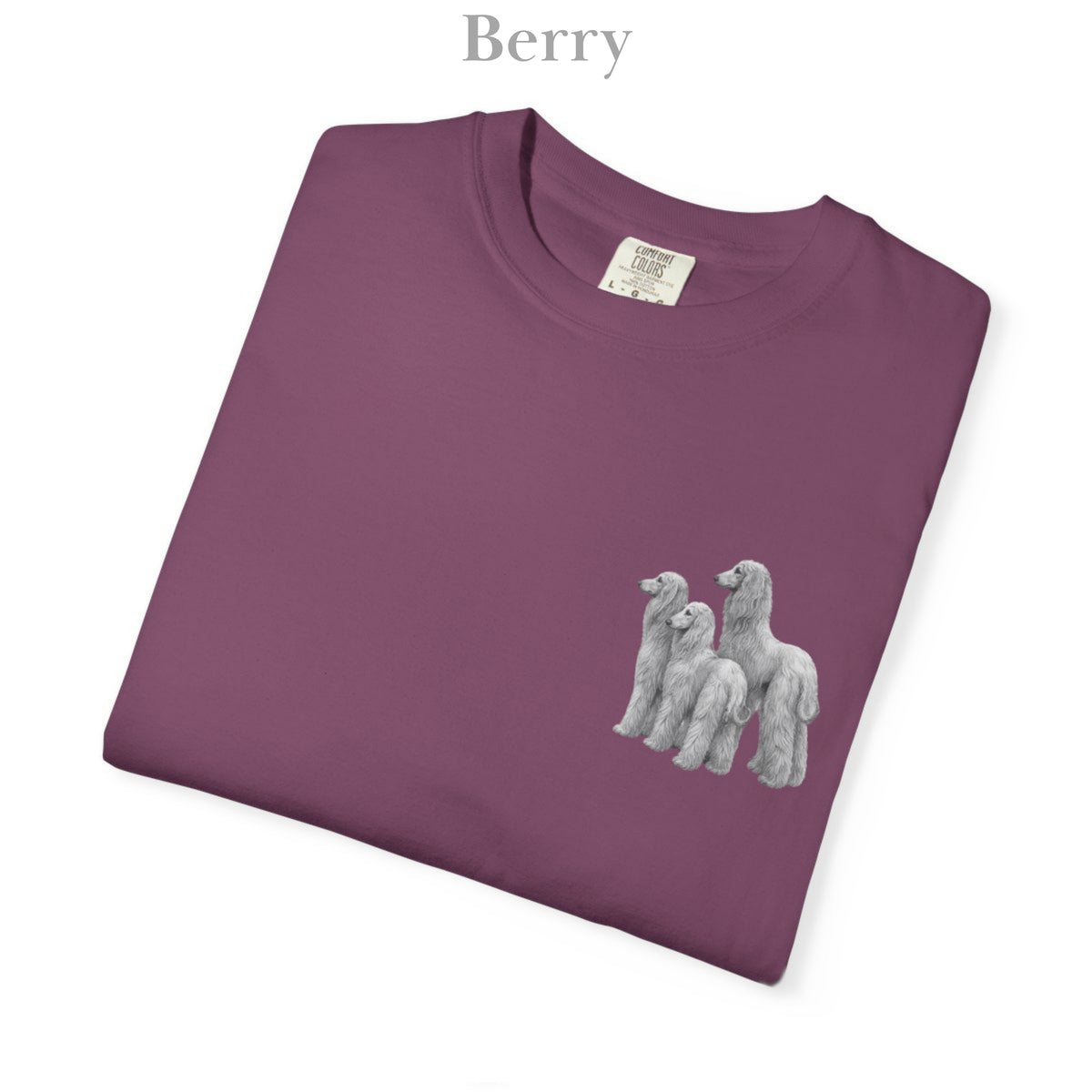 Afghan Hound, Illustrated Unisex T-Shirt | Exceptional Comfort with Small Graphic