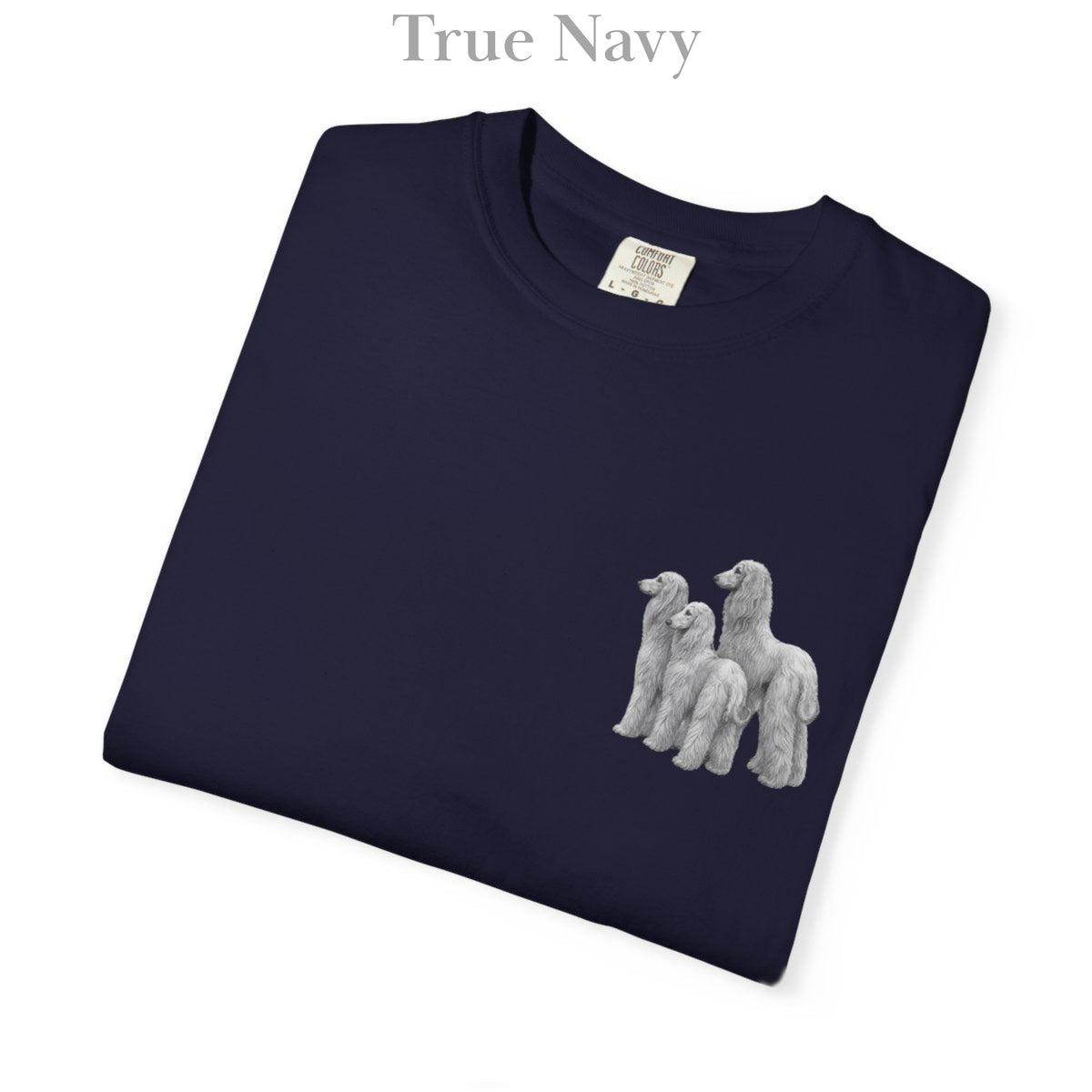 Afghan Hound, Illustrated Unisex T-Shirt | Exceptional Comfort with Small Graphic