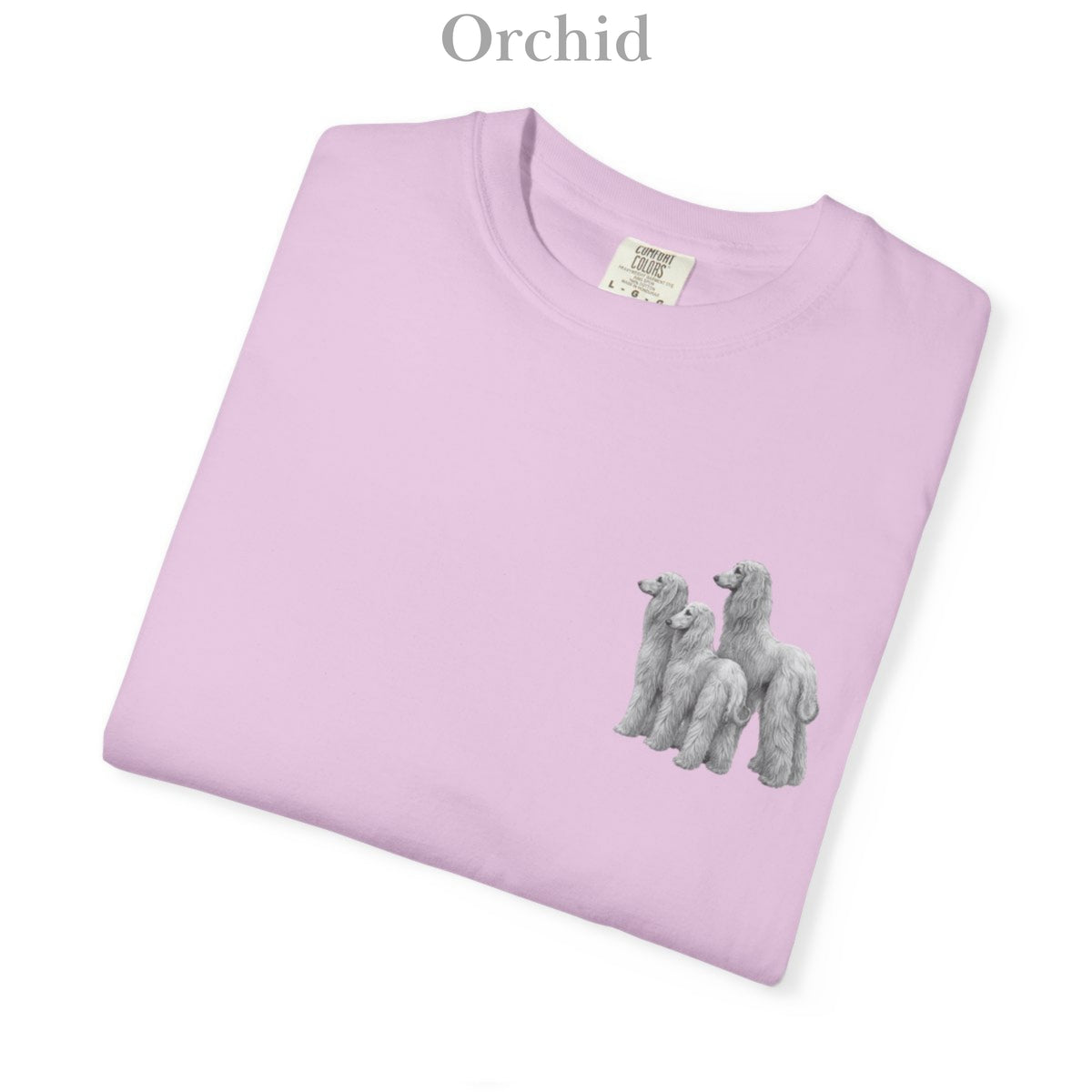 Afghan Hound, Illustrated Unisex T-Shirt | Exceptional Comfort with Small Graphic