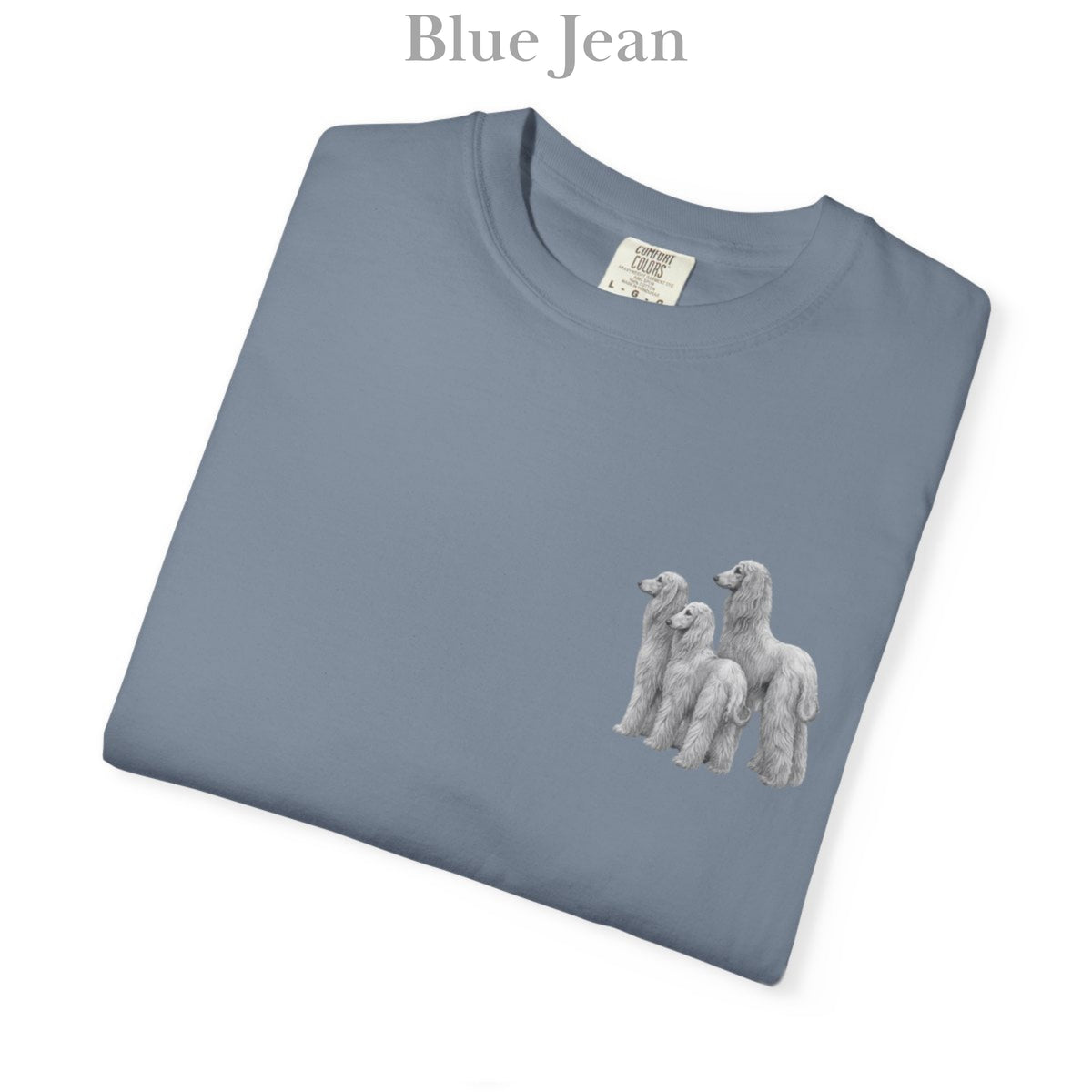 Afghan Hound, Illustrated Unisex T-Shirt | Exceptional Comfort with Small Graphic