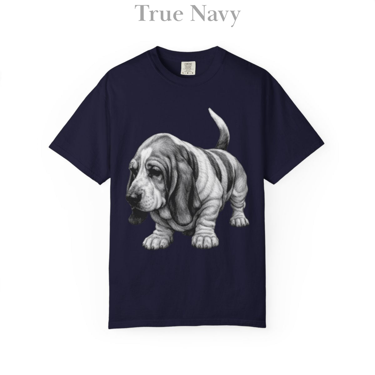 Basset Hound, Illustrated Unisex T-Shirt | Exceptional Comfort