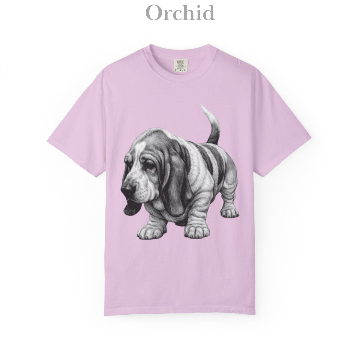 Basset Hound, Illustrated Unisex T-Shirt | Exceptional Comfort