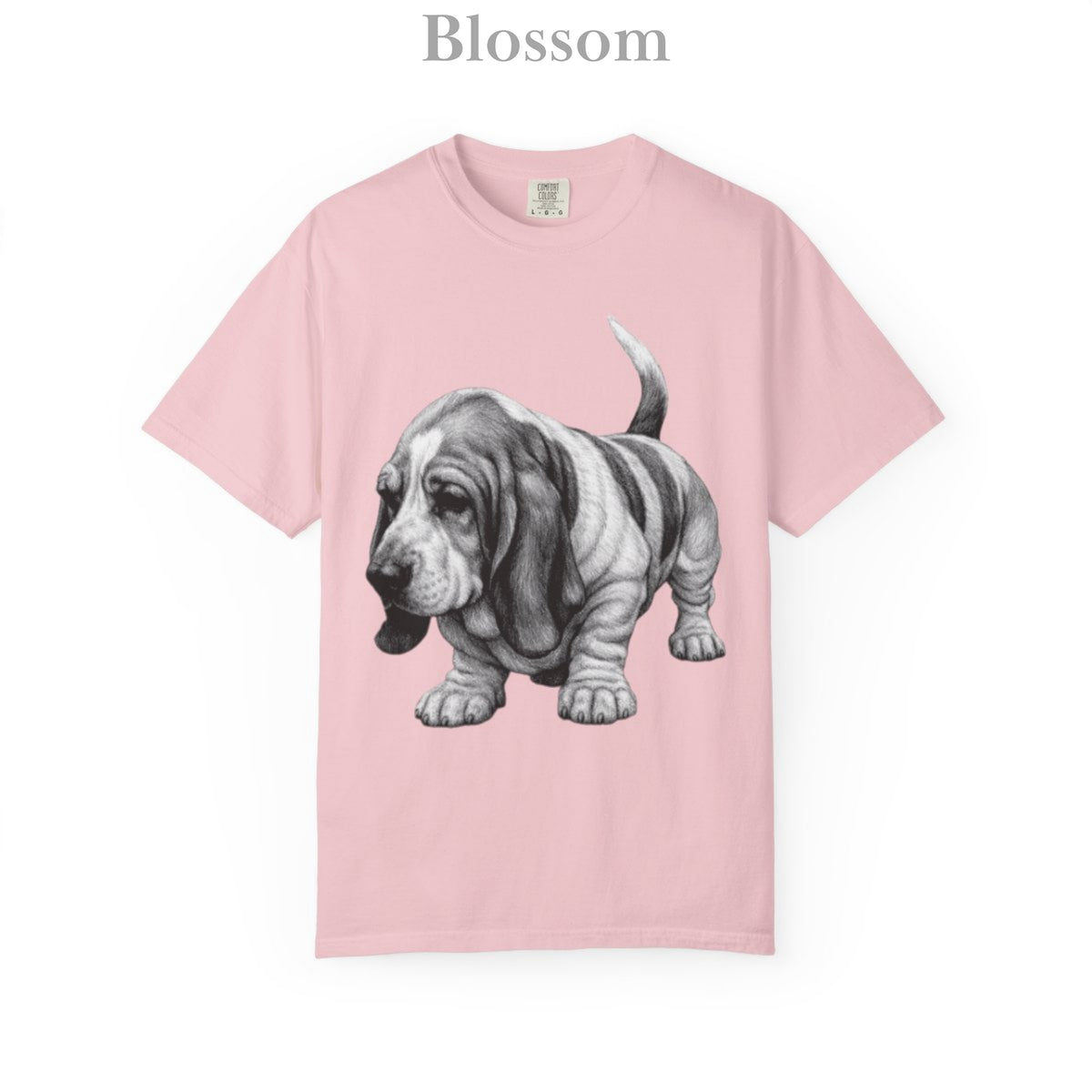 Basset Hound, Illustrated Unisex T-Shirt | Exceptional Comfort