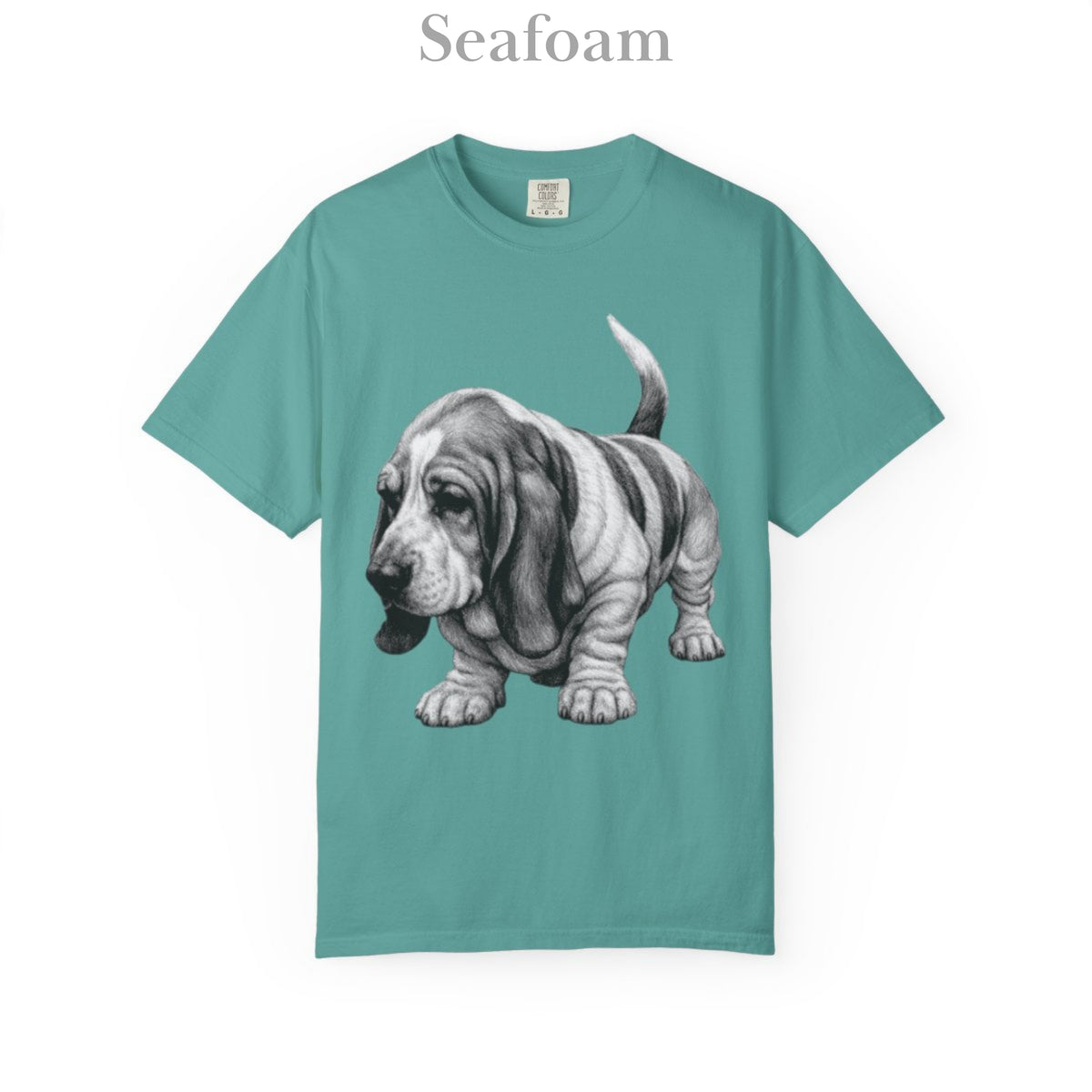 Basset Hound, Illustrated Unisex T-Shirt | Exceptional Comfort