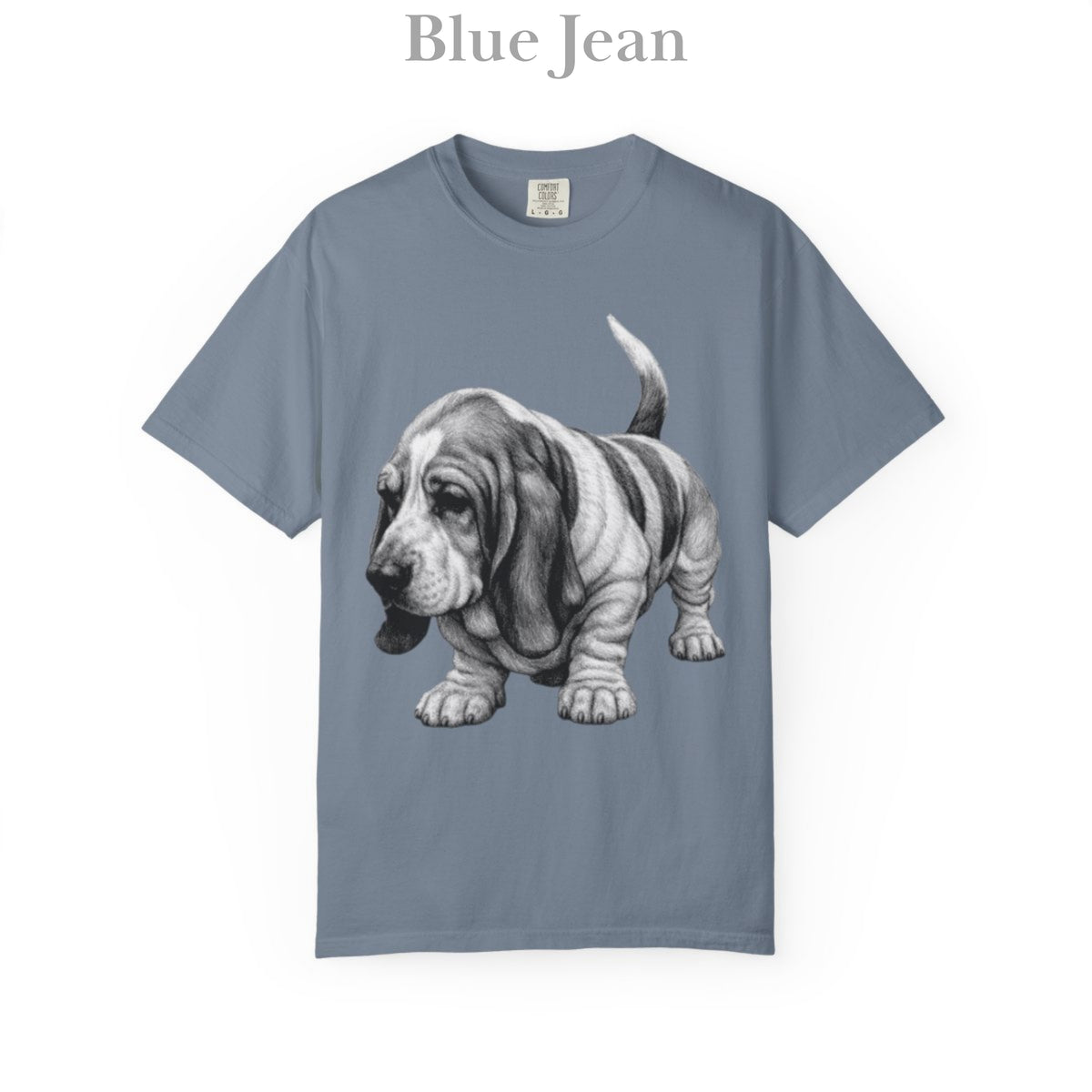 Basset Hound, Illustrated Unisex T-Shirt | Exceptional Comfort