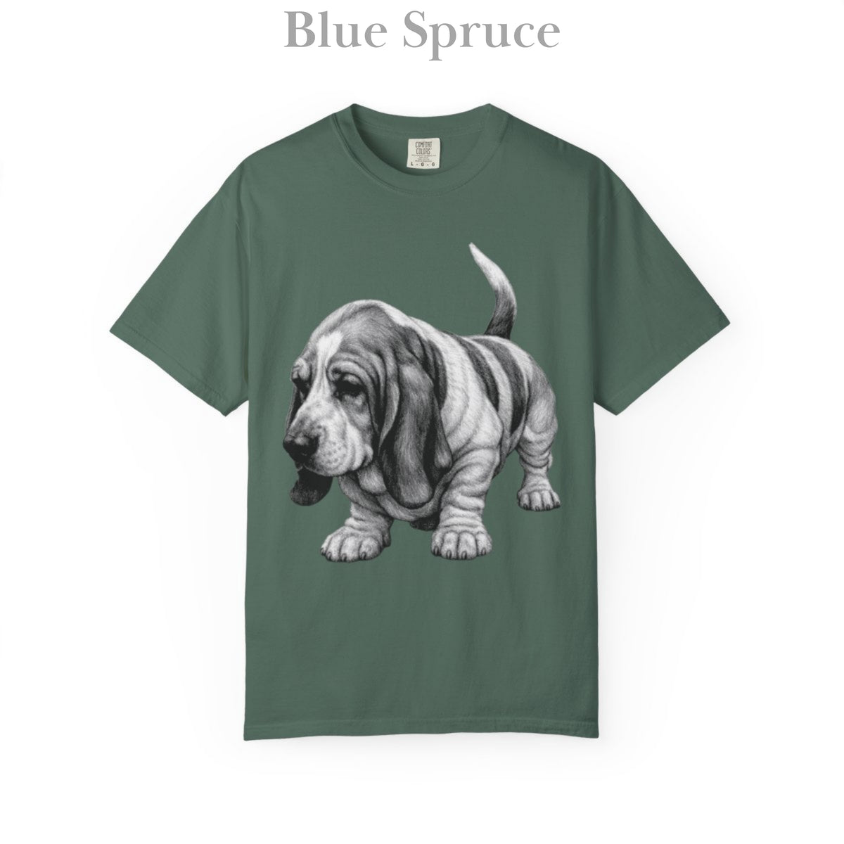 Basset Hound, Illustrated Unisex T-Shirt | Exceptional Comfort