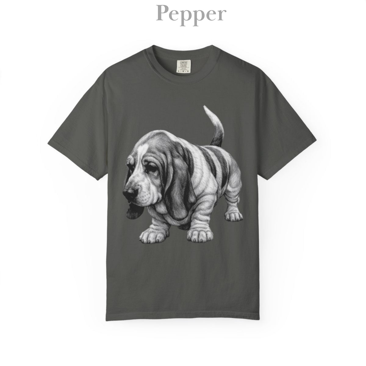 Basset Hound, Illustrated Unisex T-Shirt | Exceptional Comfort